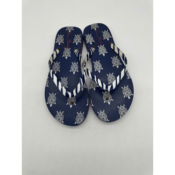Vera Bradley Flip Flops for Women Between Toes Flops Sz 7-8 Turtles Pattern - Picture 4 of 6